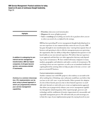 IBM Service Management Paper