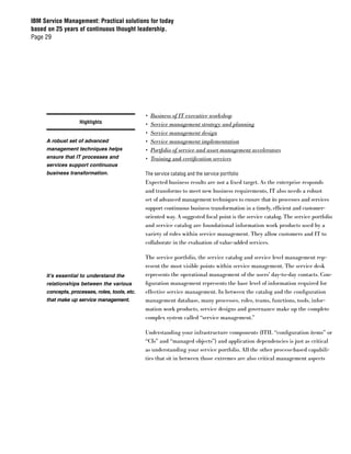 IBM Service Management Paper