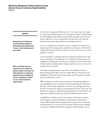 IBM Service Management Paper
