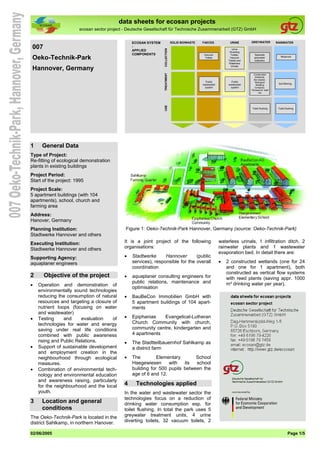 02/06/2005 Page 1/5
data sheets for ecosan projects
ecosan sector project - Deutsche Gesellschaft für Technische Zusammena...