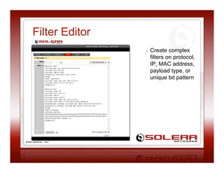 GigamonU - Solera Blend Riches, Packet Record and Playback Appliances