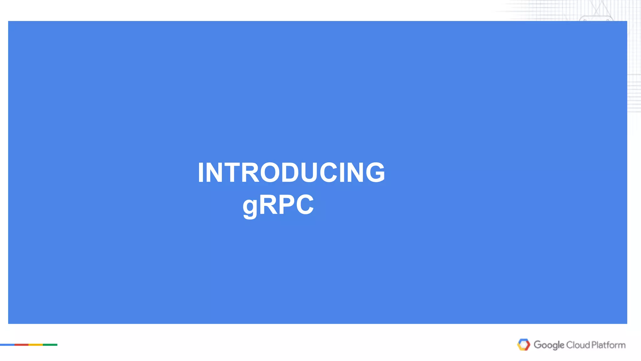 INTRODUCING
gRPC
 