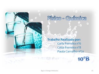 Água e Energia Hidráulica 