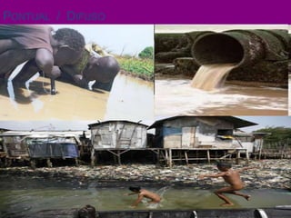 Poluição da água: esgotos domésticos e industriais