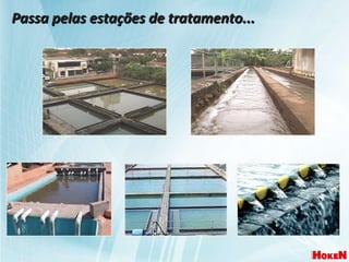 Passa pelas estações de tratamento... 