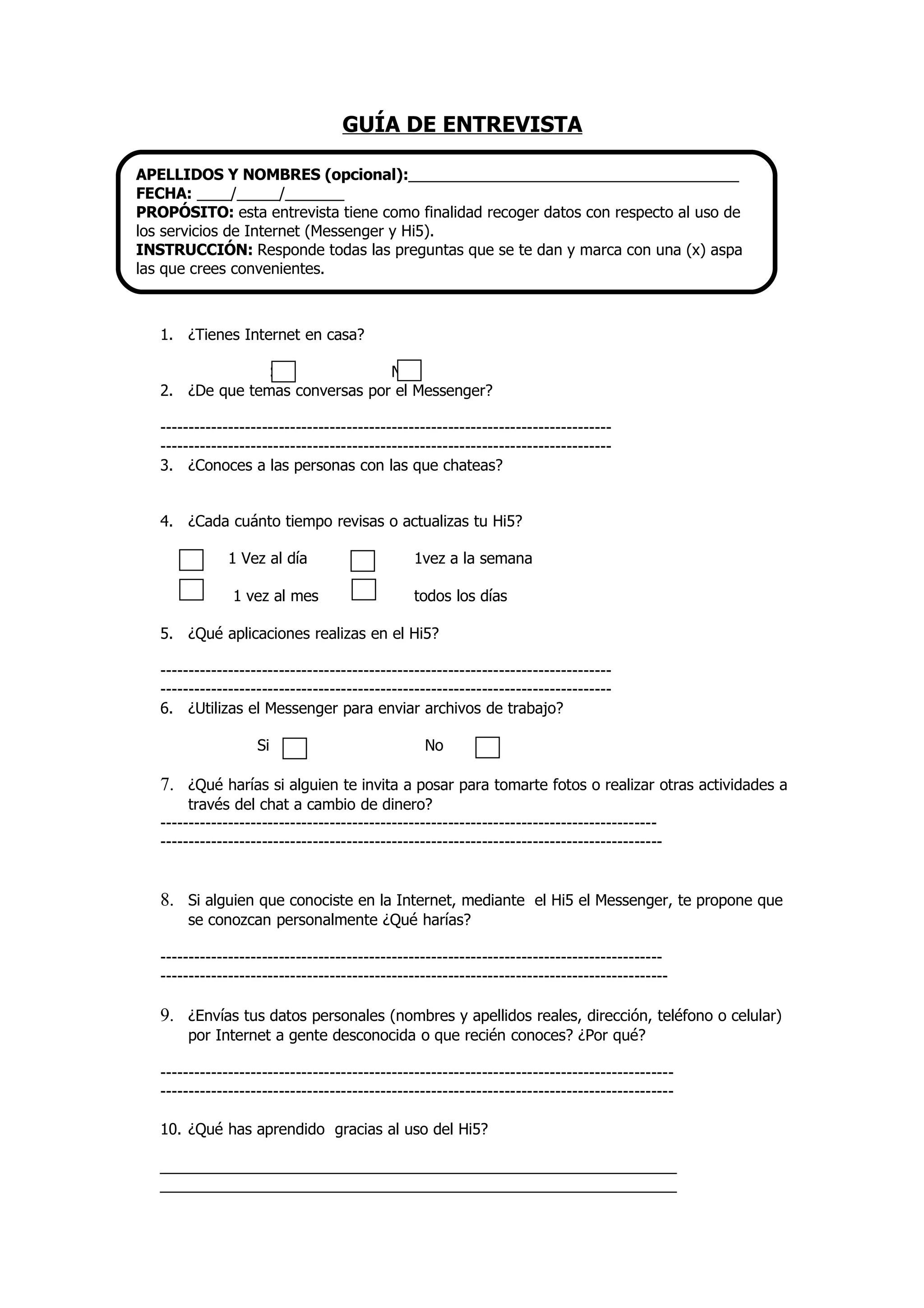 GuíA De ObservacióN