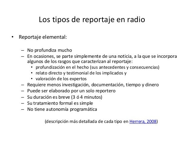 Guía 3: el reportaje en radio