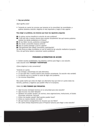 Guía para la Formulación de Proyectos Comunitarios | PDF