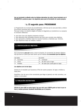 Guía para la Formulación de Proyectos Comunitarios | PDF
