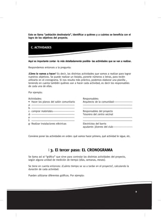 Guía para la Formulación de Proyectos Comunitarios | PDF