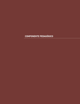 COMPONENTE PEDAGÓGICO
 