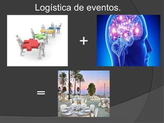 Logística de eventos.
=
+
 