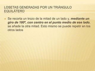 Losetas generadas por un triángulo equilátero