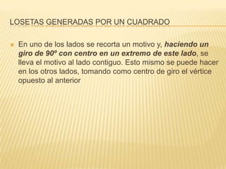 Losetas generadas por un cuadrado