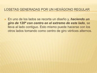 losetas generadas por un hexágono regular