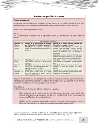 16EDUCACIÓN INICIAL Y PREESCOLAR * QUINTA SESIÓN ORDINARIA


 