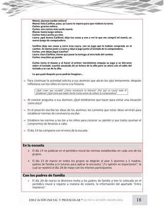 18EDUCACIÓN INICIAL Y PREESCOLAR * QUINTA SESIÓN ORDINARIA








 