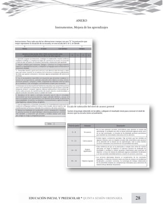 28EDUCACIÓN INICIAL Y PREESCOLAR * QUINTA SESIÓN ORDINARIA
 