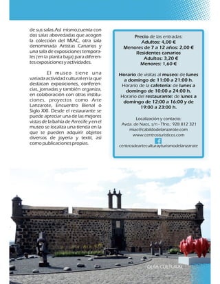Guía Cultural Arrecife 