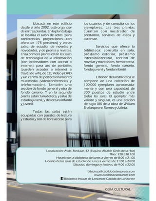 Guía Cultural Arrecife 