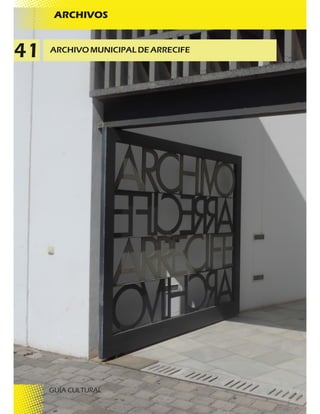 Guía Cultural Arrecife 