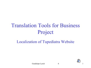 Translation Tools for Business Project Localization of Tupediatra Website 