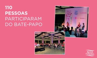 110
PESSOAS
PARTICIPARAM
DO BATE-PAPO
 