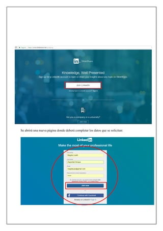 Se abrirá una nueva página donde deberá completar los datos que se solicitan:
 