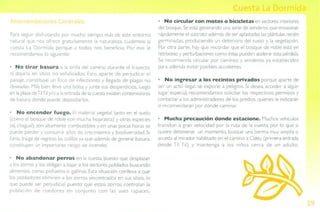 Guía de campo Cuesta La Dormida