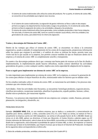 Guía de costeo abc | PDF