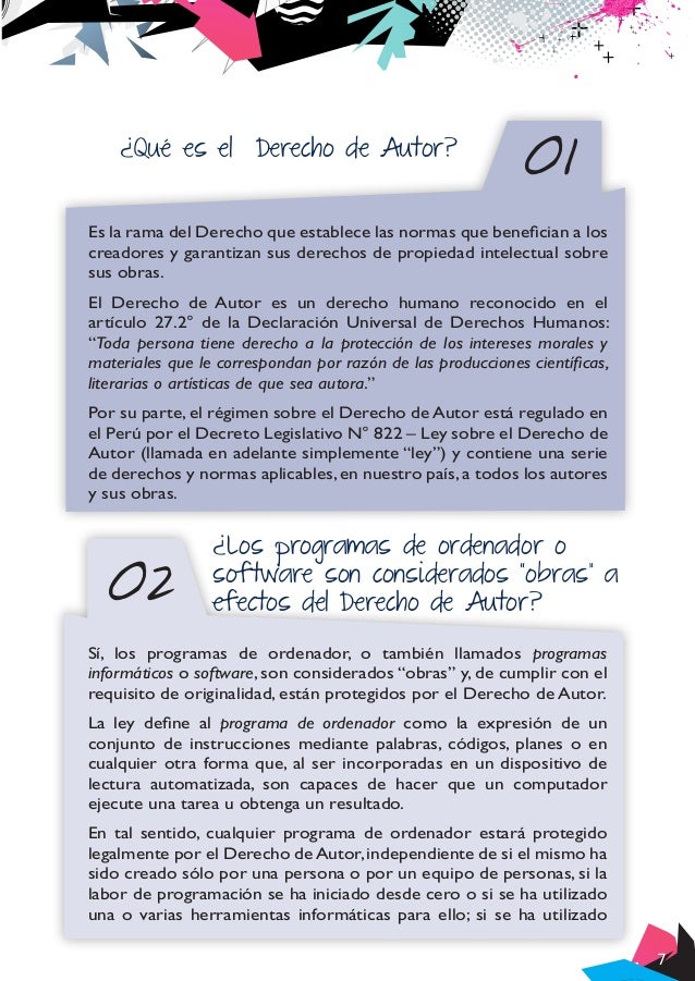 Derechos de Autor para Creadores de Software