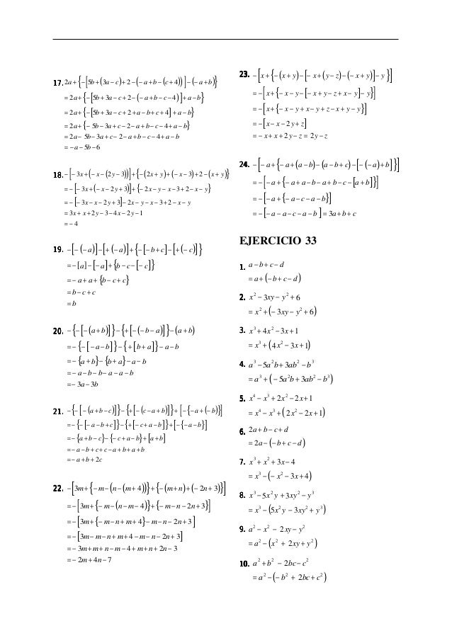 Ejercicios Resueltos De Algebra