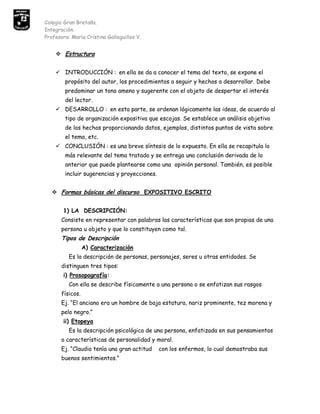 Guía de el discurso expositivo . 2° Medio