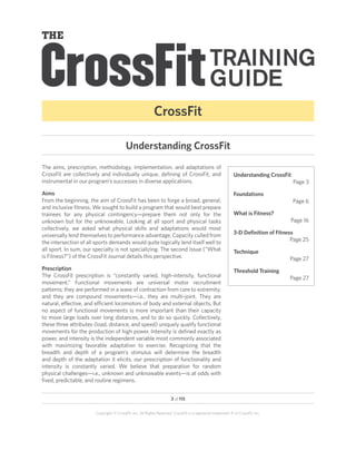 CrossFit

                                          Understanding CrossFit
The aims, prescription, methodology, implementa...