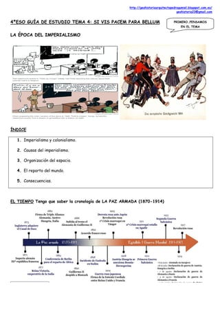 http://geohistoriaarquitectopedrogumiel.blogspot.com.es/
geohistoria23@gmail.com
4ºESO GUÍA DE ESTUDIO TEMA 4: SI VIS PACE...