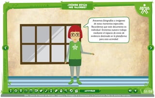 Anexemos fotografías o imágenes
de estos momentos especiales.
Recordemos que este documento es
individual. Enviemos nuestro trabajo
mediante el espacio de envío de
evidencia destinado en la plataforma
para esta actividad.
¿dónde están
mis valores?
/5951
SENA, Centro de Gestión de Mercados, Logística y Tecnologías de la Información y la Comunicación.Todos los derechos reservados
actividad
 