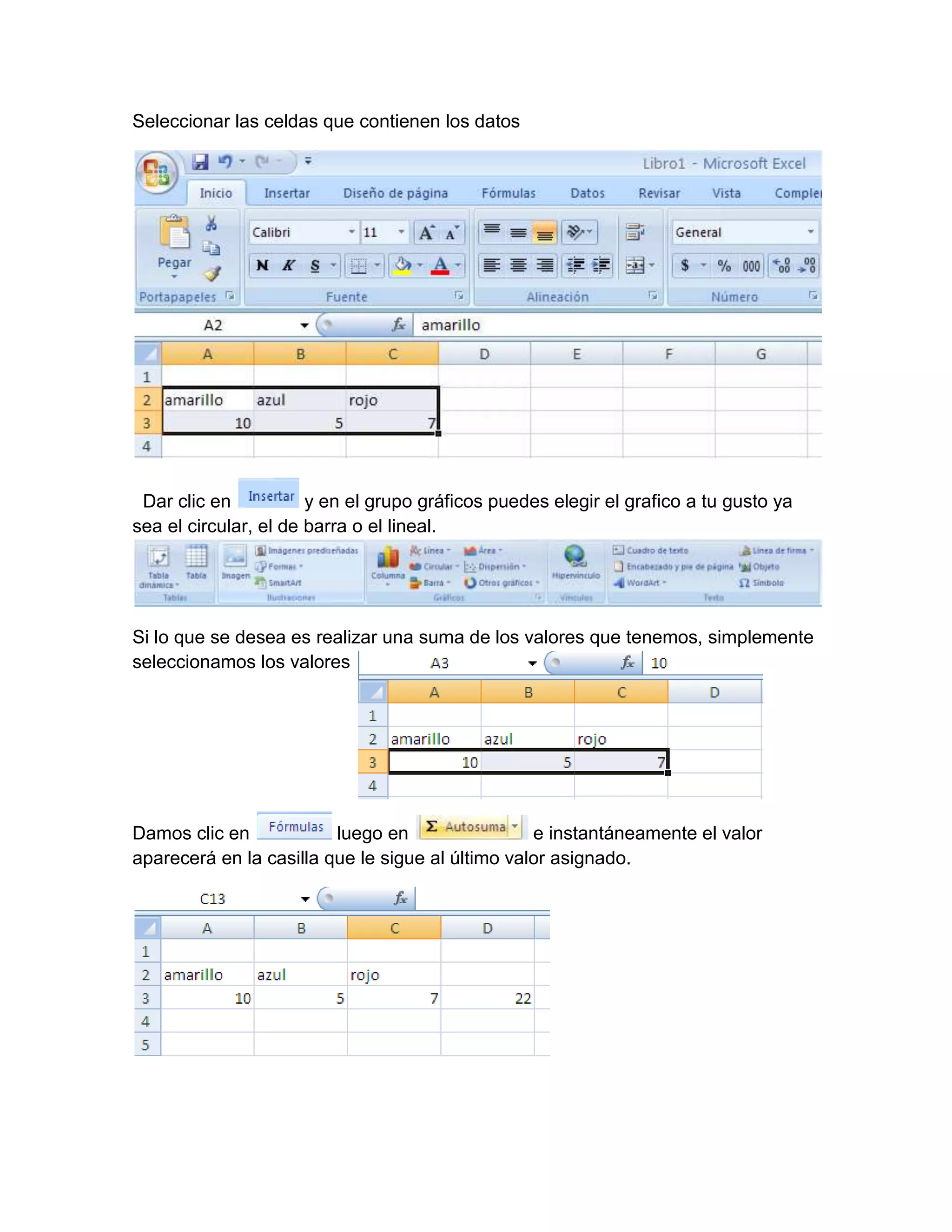 Guía de excel para niños de 3 grado | DOCX | Computer Software and ...