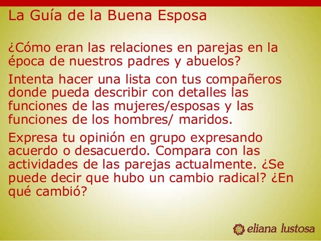 Guía de la buena esposa
