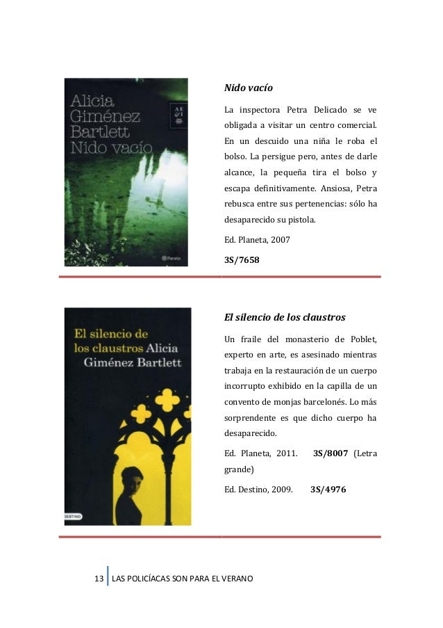 Guía de lectura novela policíaca española. Biblioteca Provincial da C…