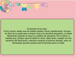 Guía de los padres al comprar ropa de bebé en línea