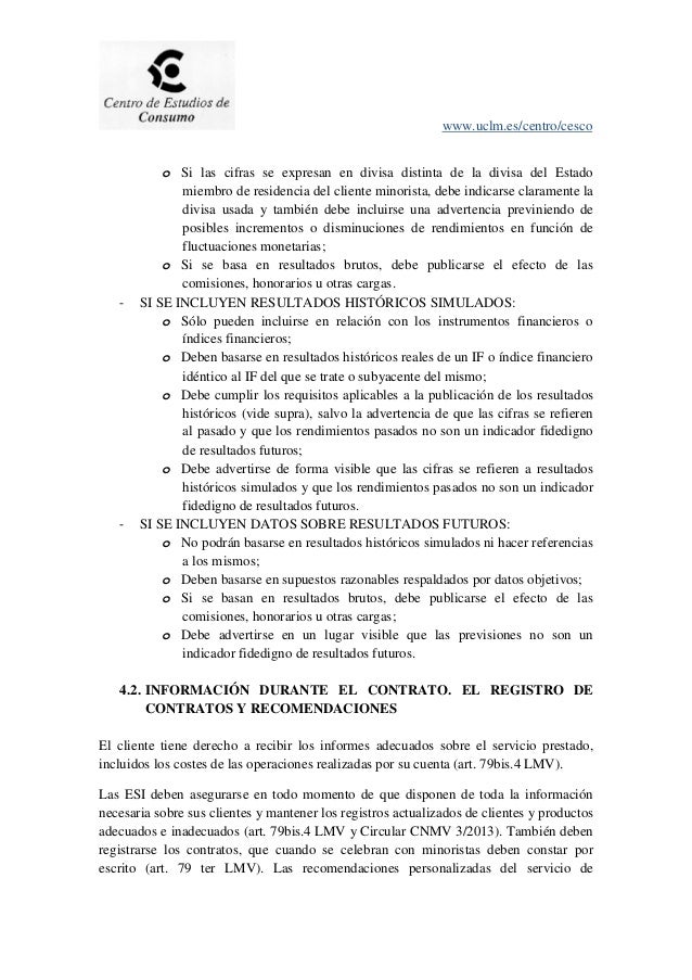 Guia De Obligaciones De Informacion Al Inversor En El