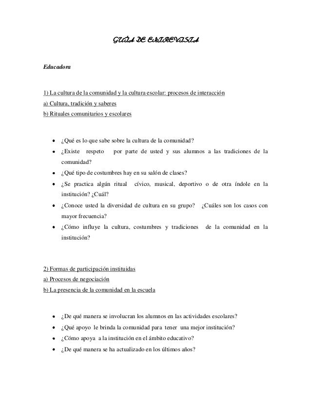 preguntas para una entrevista de tradiciones gu 237 a de observacion y entrevista 1 naye preguntas para una entrevista de tradiciones gu 237 a de observacion y entrevista 1 naye