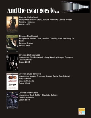 Guía de películas de Oscar
