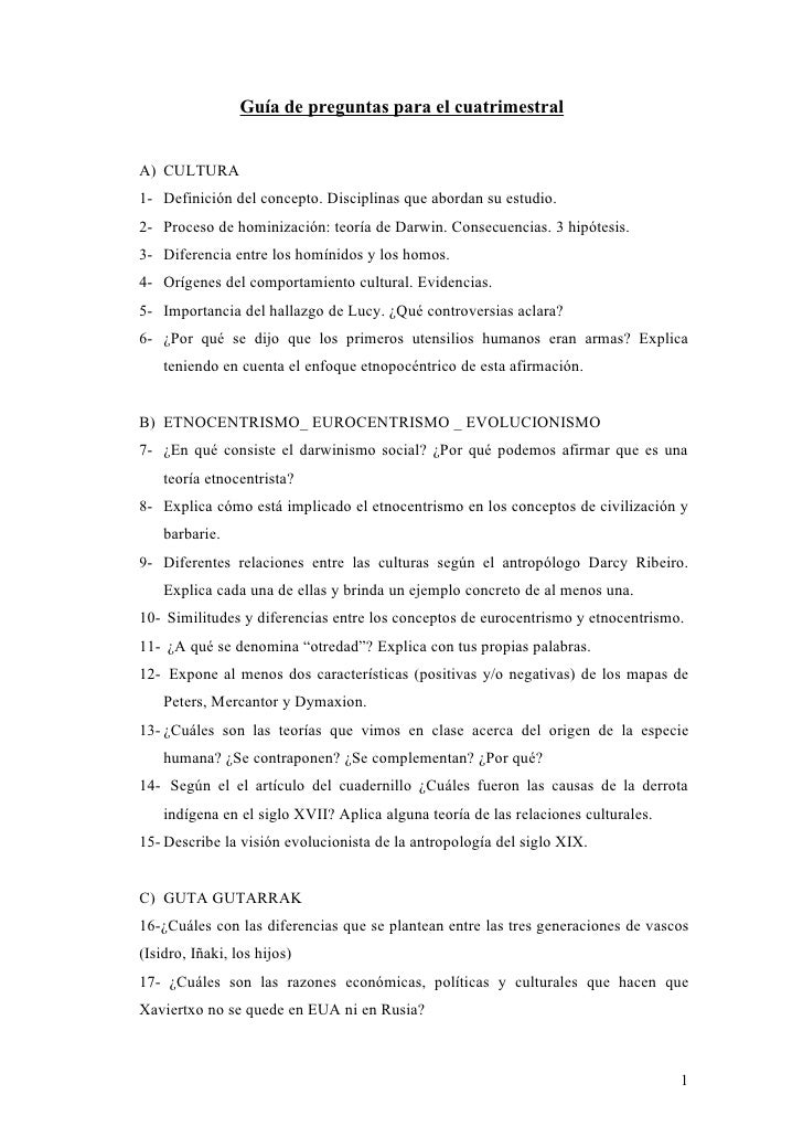 preguntas guia concepto gu 237 a de preguntas para el cuatrimestral preguntas guia concepto gu 237 a de preguntas para el cuatrimestral
