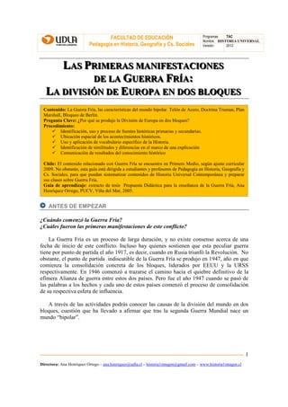 FACULTAD DE EDUCACIÓN                                Programas  TAC
                                                      ...