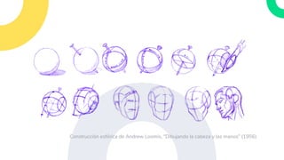 Construcción esférica de Andrew Loomis, “Dibujando la cabeza y las manos” (1956)
 