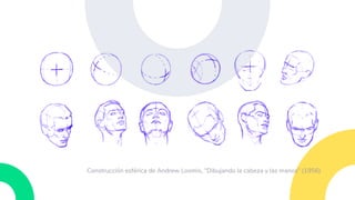 Construcción esférica de Andrew Loomis, “Dibujando la cabeza y las manos” (1956)
 