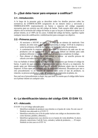 Guía ean de codificación básica | PDF