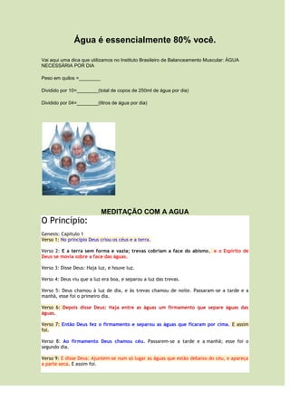 áGua e envelhecimento