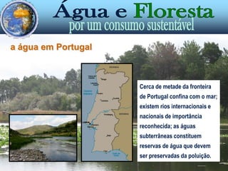 o homem e a águaA água para consumo humano tem que ser potável; as ETA – Estações de Tratamento de Água, tratam  a água captada em rios, albufeiras,  aquíferos subterrâneos ou nascentes.As ETAR (Estações de Tratamento de Águas Residuais) tratam a água dos efluentes líquidos, urbanos ou industriais, antes de serem rejeitados para o meio natural.